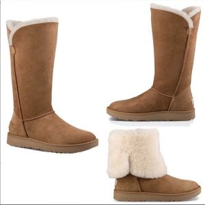 NIB UGG Classic Cuff Tall Chestnut sz 7